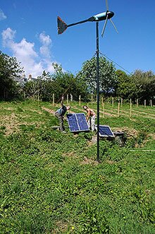 Setting up some solar panels